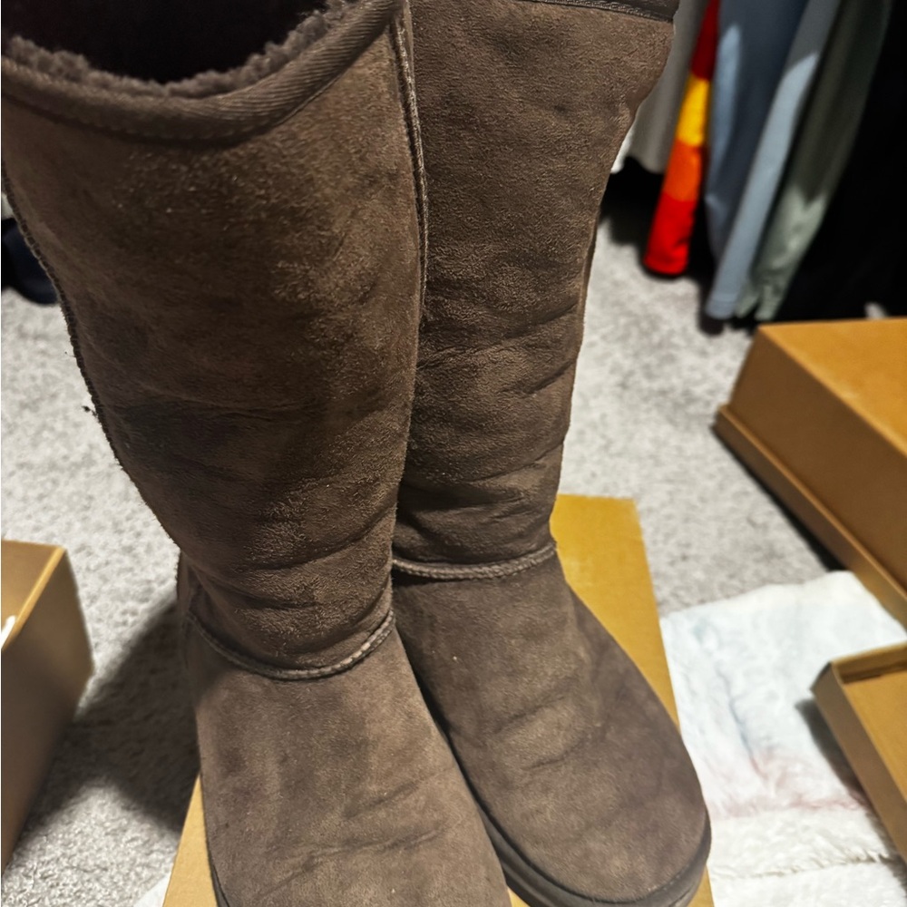 UGG Chocolate Suede Boots